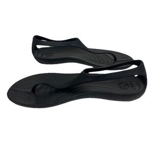 Crocs NWOB Womens Size 6 Sexi Serena Sandals Brown Flip Thong Slingback